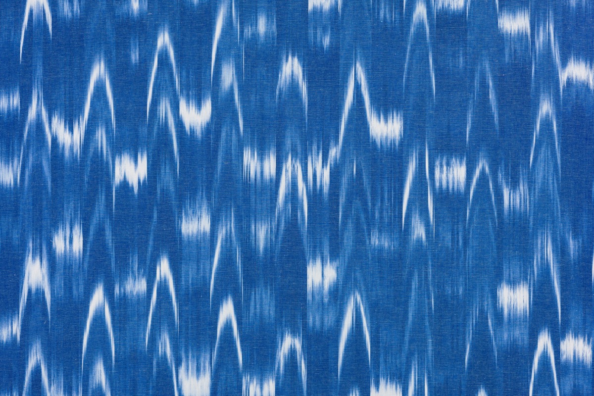 Ikat stoff 101 blau