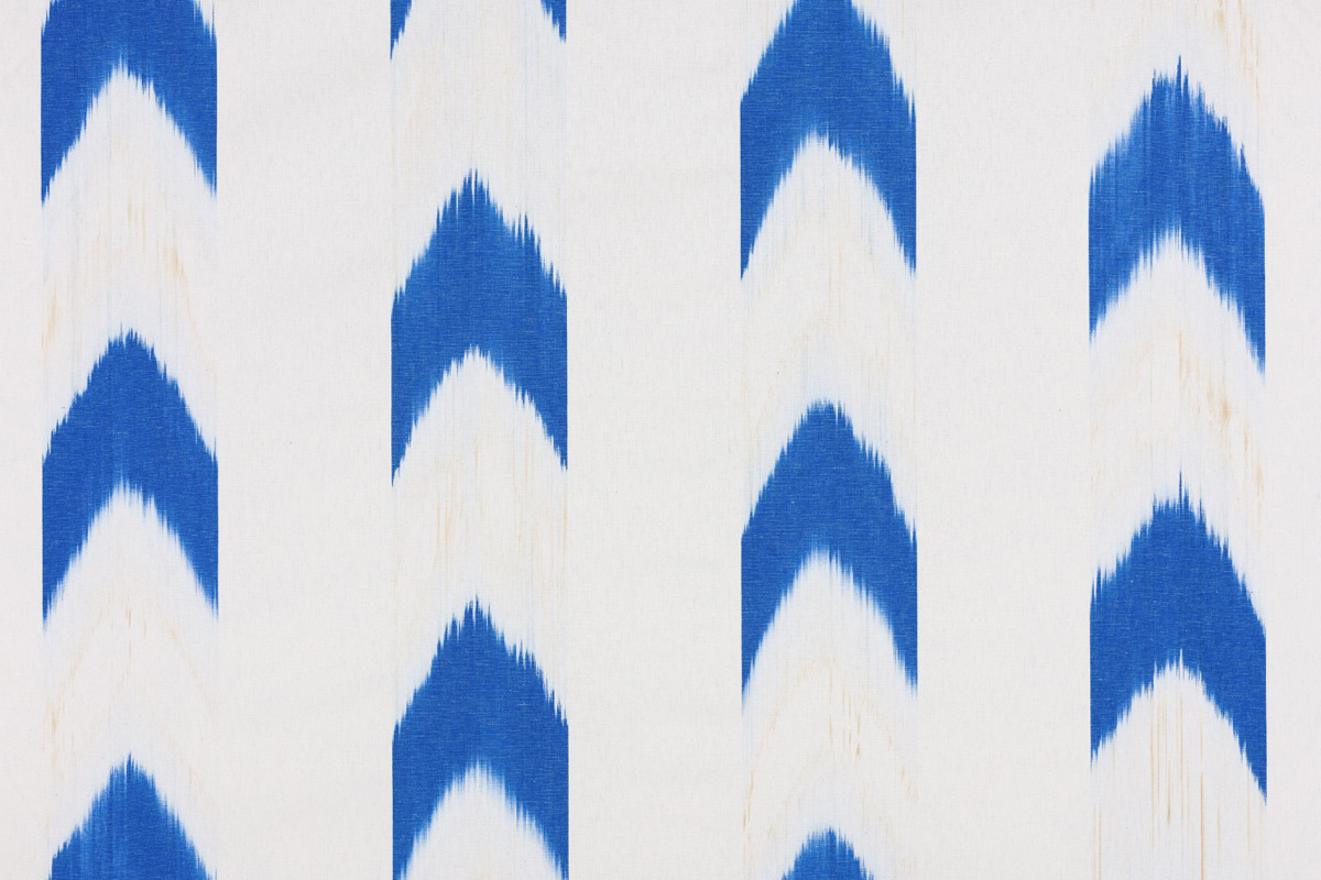 Ikat stoff 60 blau