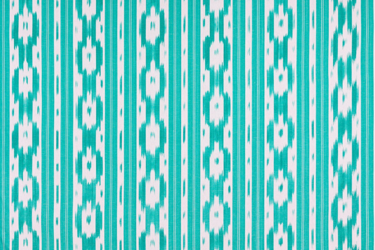 Mallorcan fabric Ikat 104 turquoise