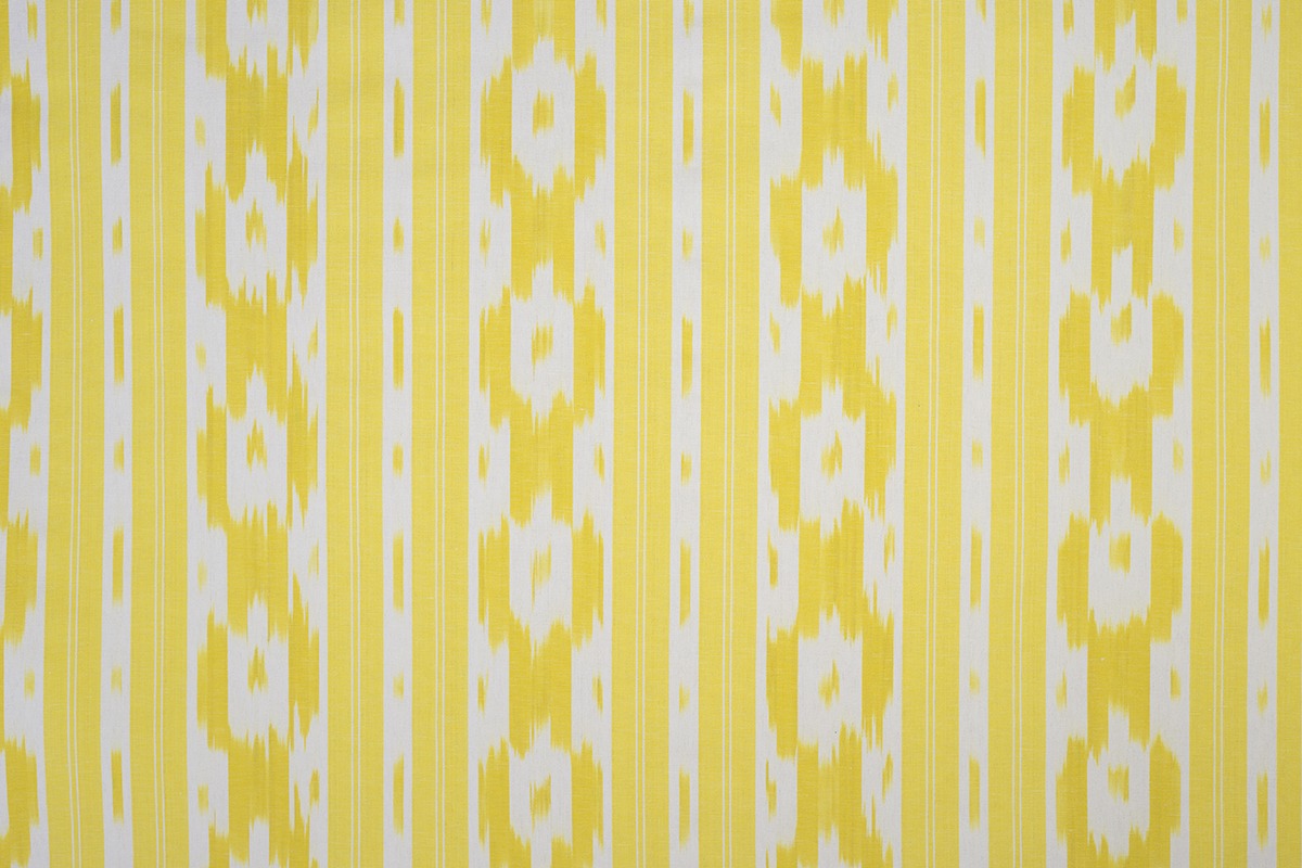 Tela mallorquina modelo 104 en color amarillo limón de Teixits Vicens