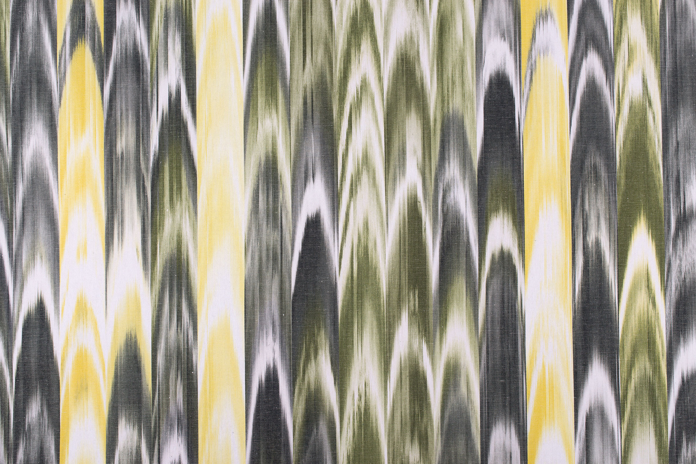 Tela mallorquina modelo 200 en gris y amarillo de Teixits Vicens