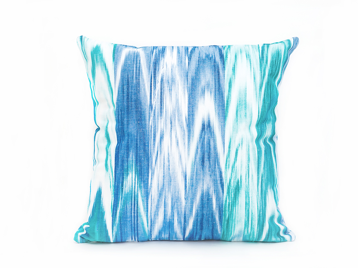 Ikat kissen 200 Türkis