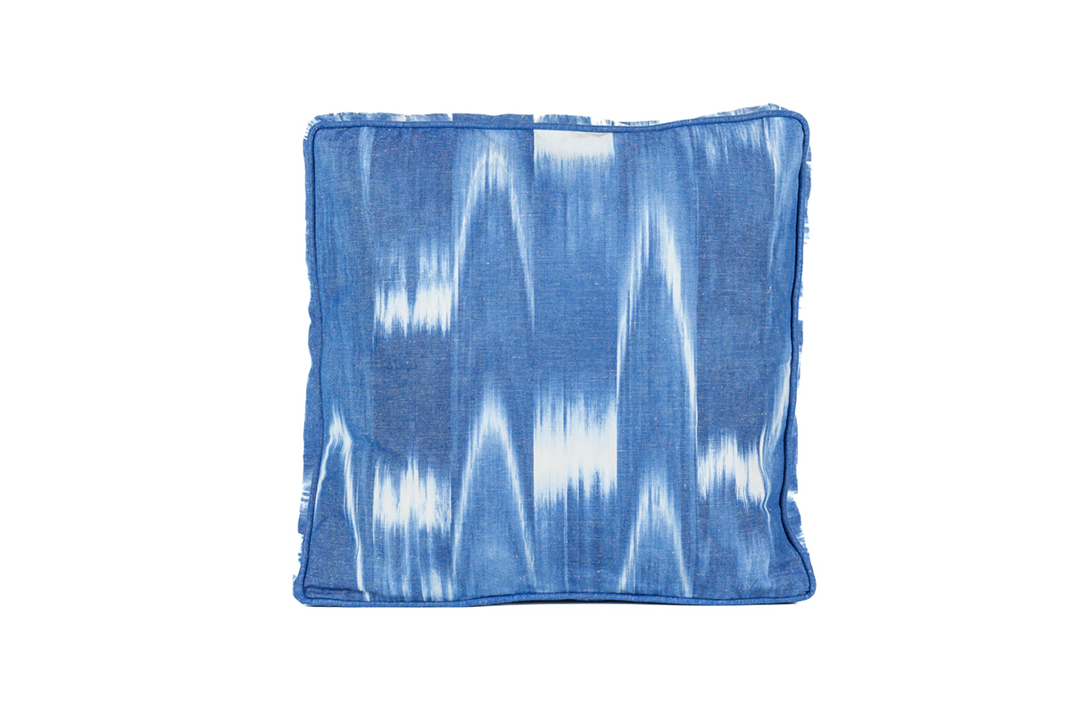 Coixí platabanda ikat 101 Blau