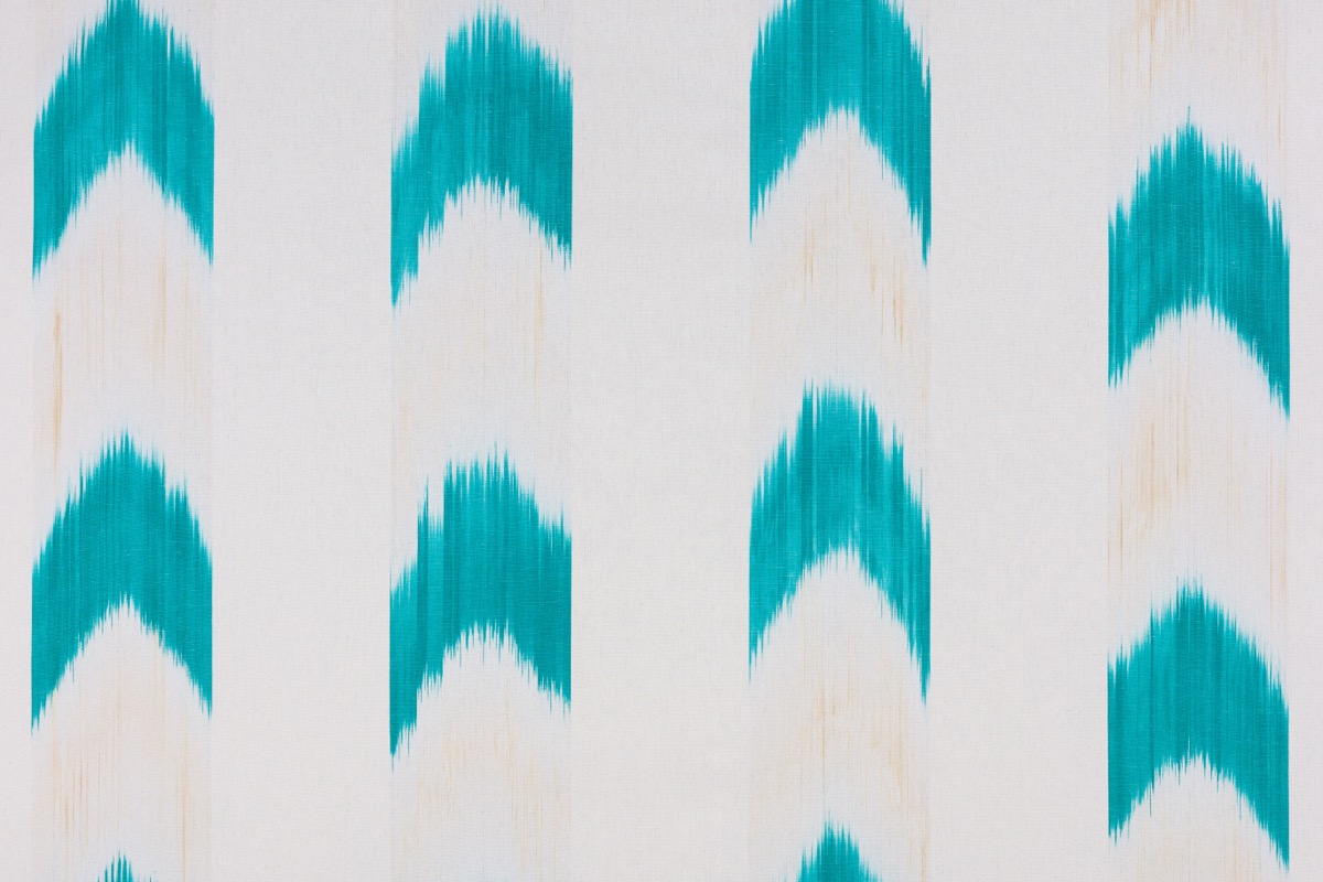 Tela ikat 60 turquesa