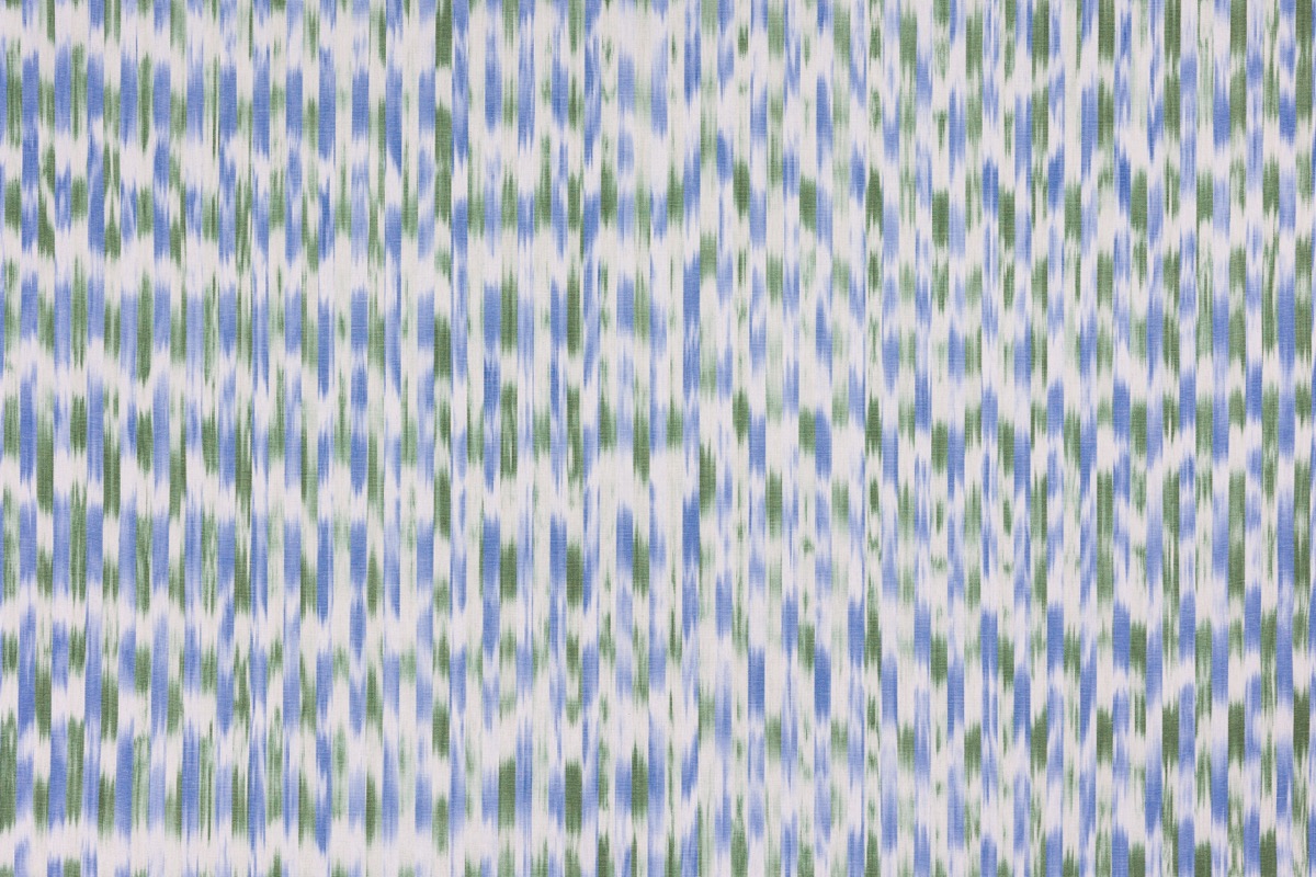 Tela ikat 110 verd oliva / cel
