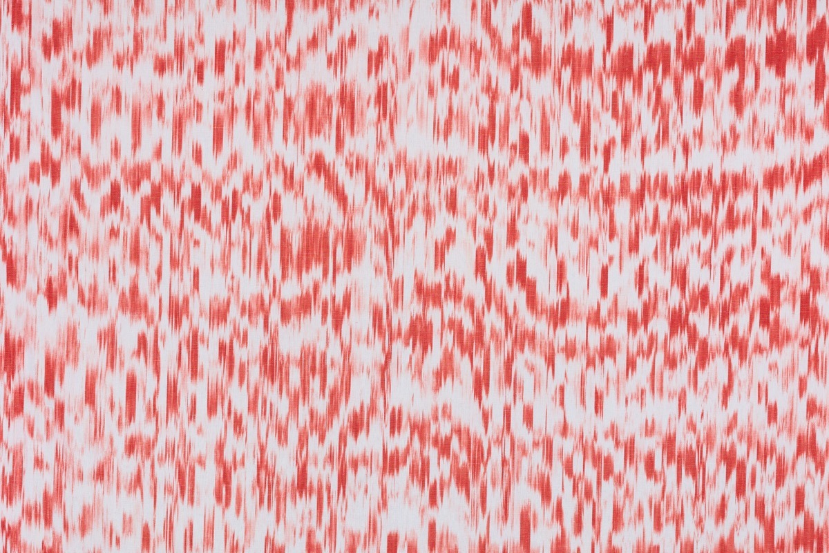 Ikat stoff 107 Scharlachrot