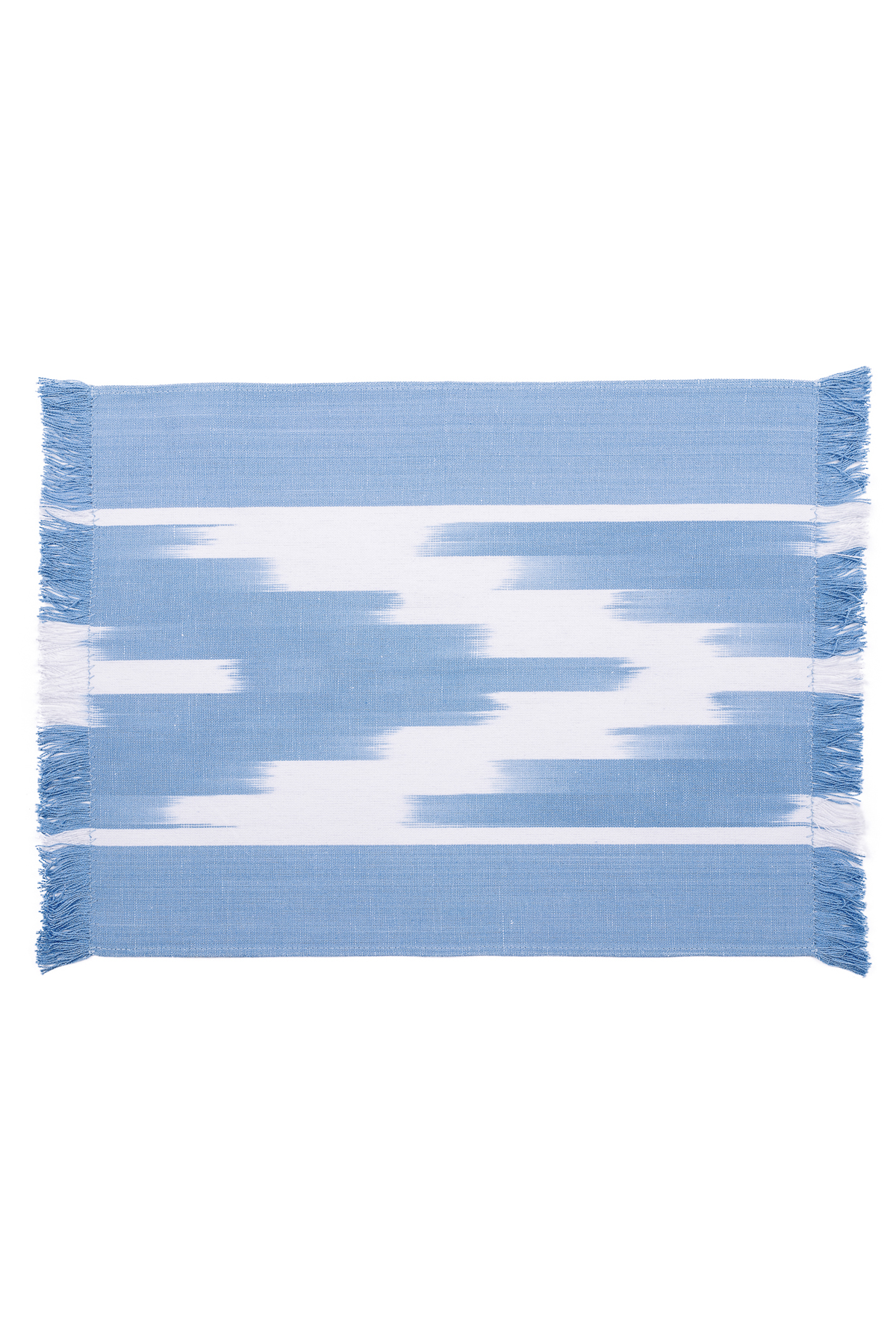Platzset ikat stoff 050 Himmel Blau