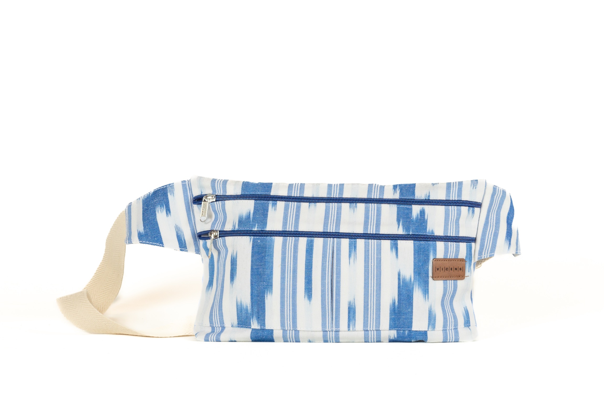 Ronyonera de tela ikat 103 Azul - Imatge 3
