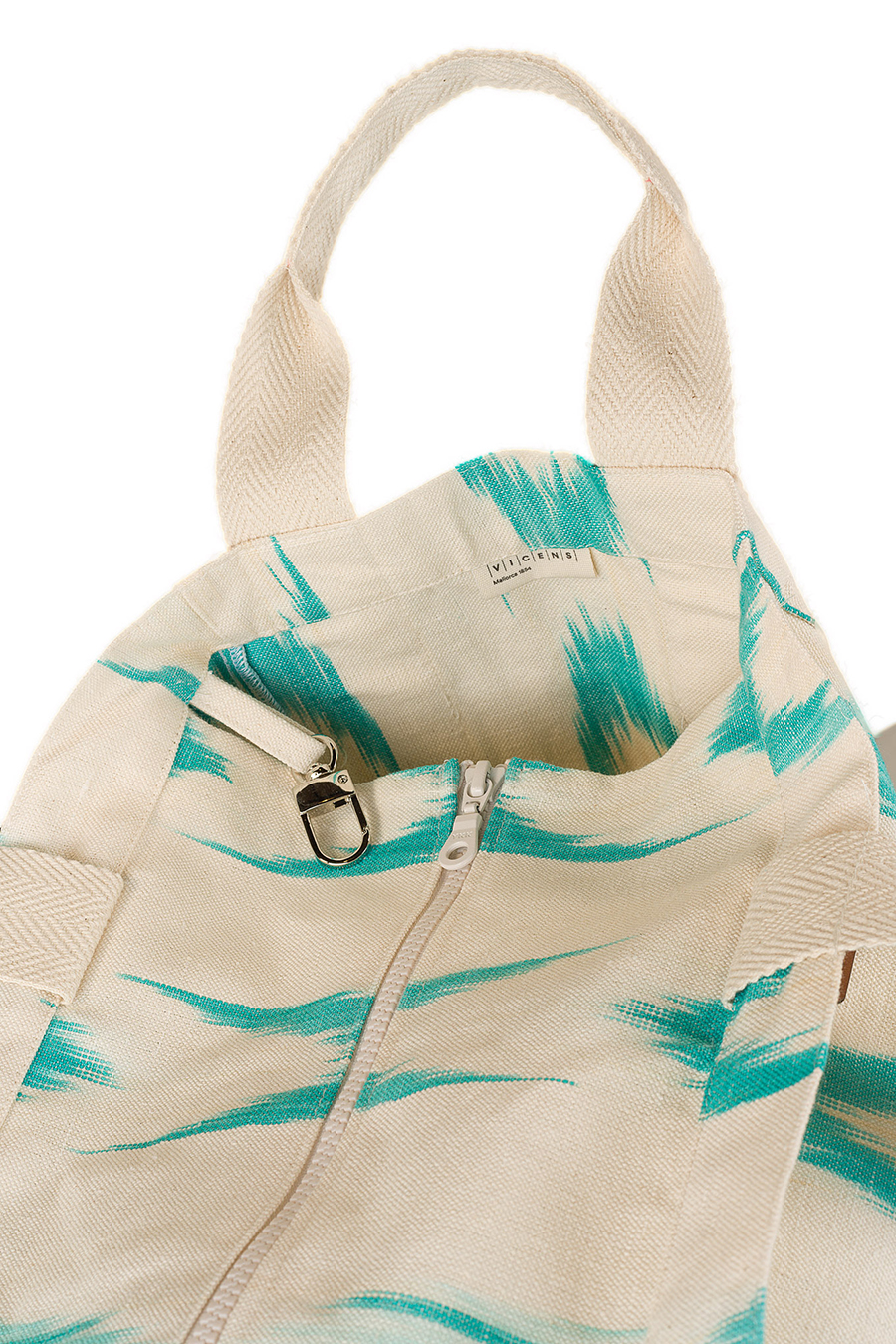 Beach bag tela Mallorquina 61 Turquesa - Image 3