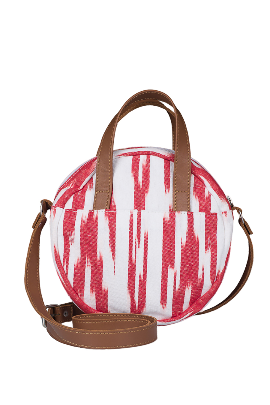 Runde tasche ikat 109 Rot - Image 2