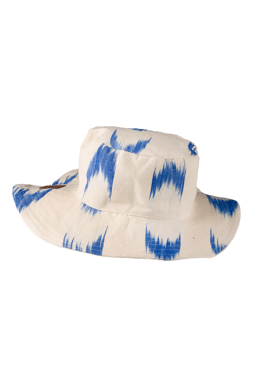 Barret de roba ikat 61 Blau - Imatge 2