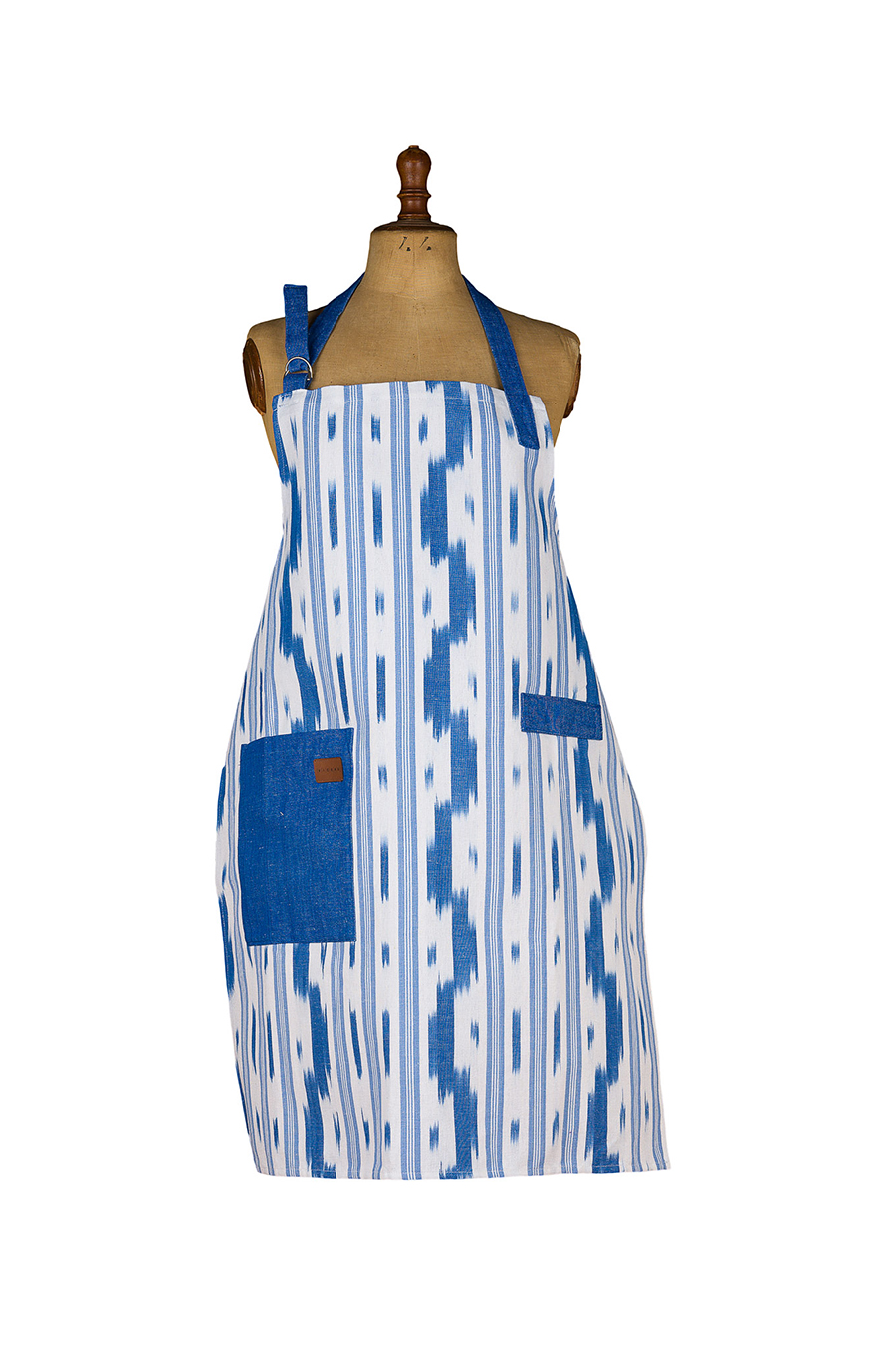 Devantal tela ikat 103 Blau - Imatge 2