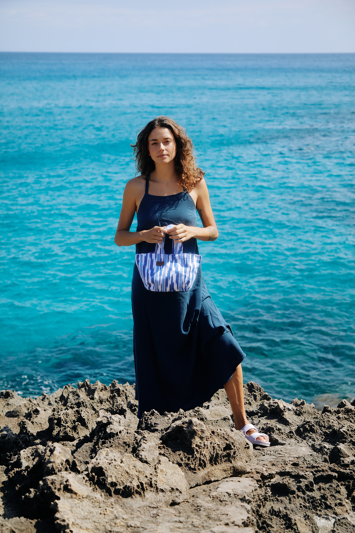 Mini bossa Essence of Mallorca ikat 109 Blau - Imatge 4