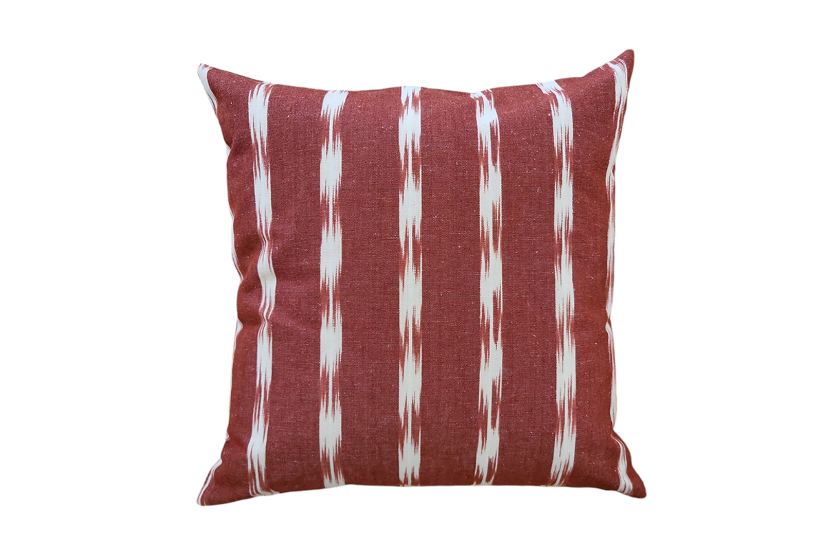 Ikat kissen 302 Granat