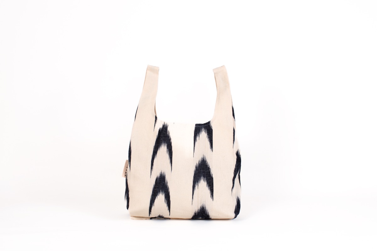 Bolsa compra tela Mallorquina ikat 61 Negro - Image 2