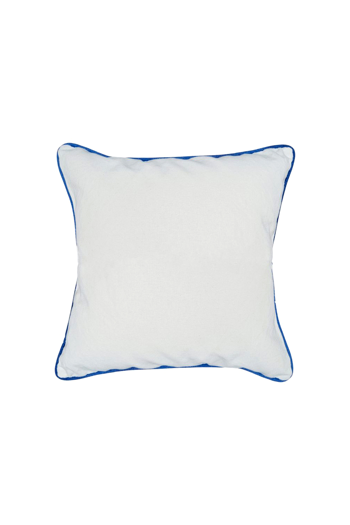 Coixí cru amb viu Blau
