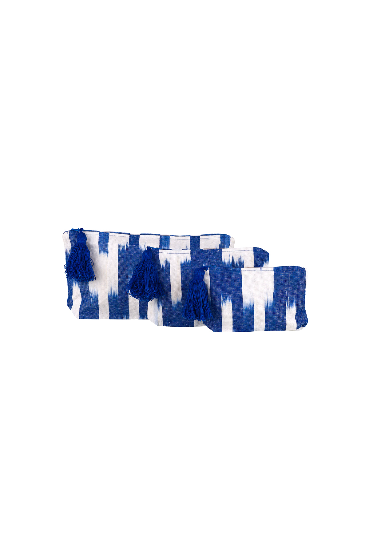 Mallorca fabric Pompom toiletry bag