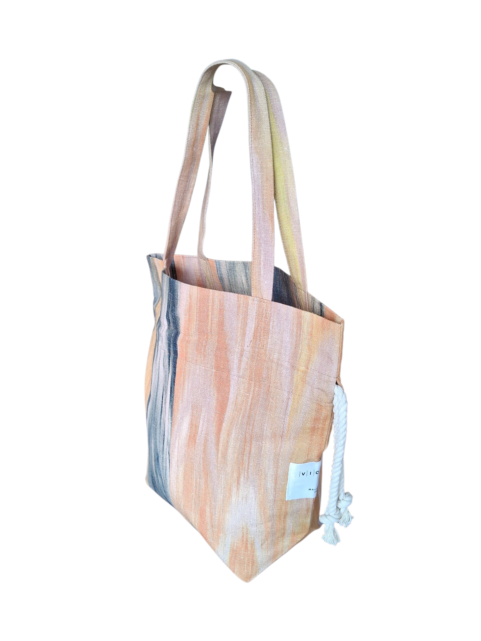 Bossa fruncida ikat 200 Beig - Imatge 2
