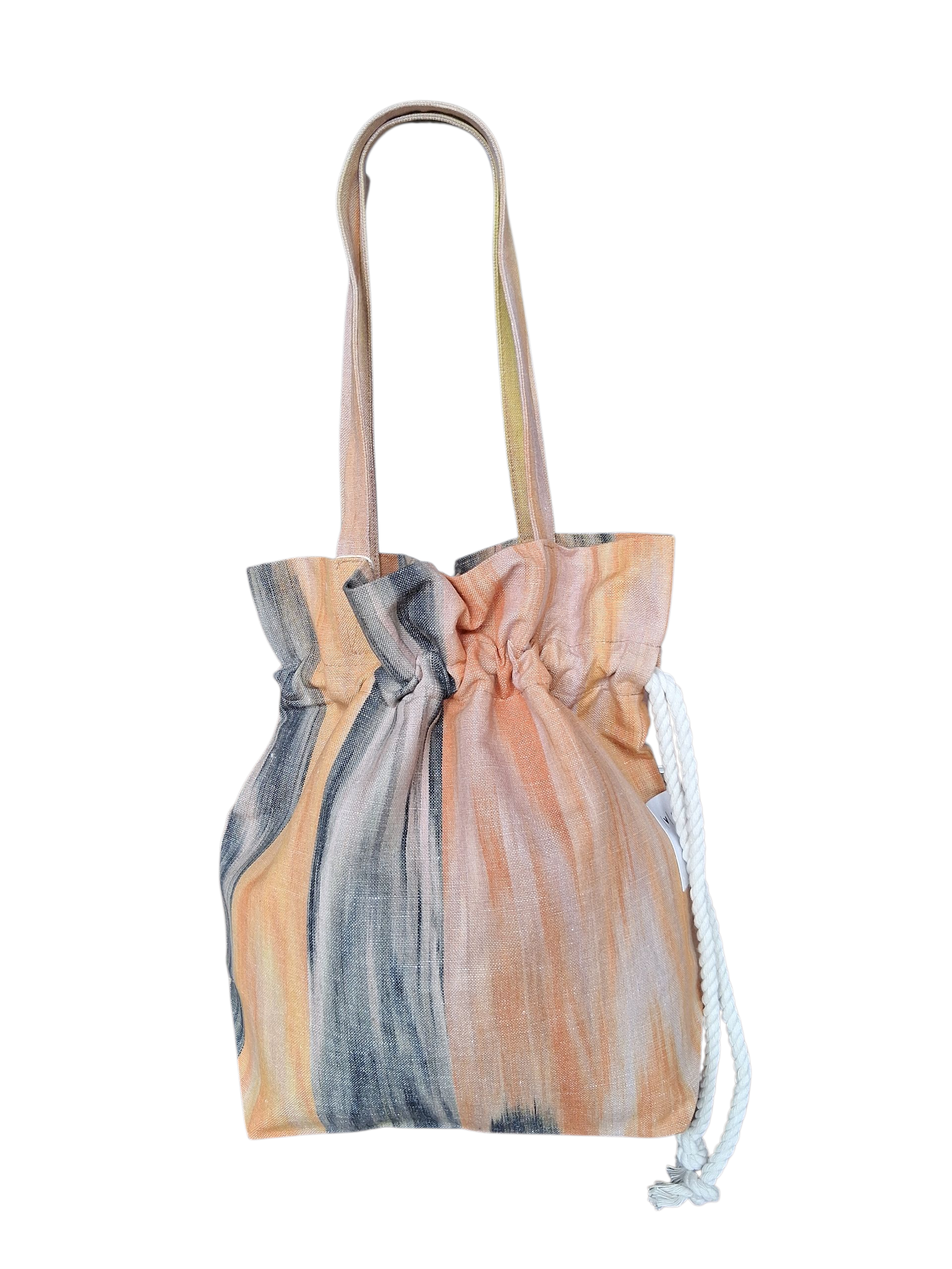 Bossa fruncida ikat 200 Beig - Imatge 3