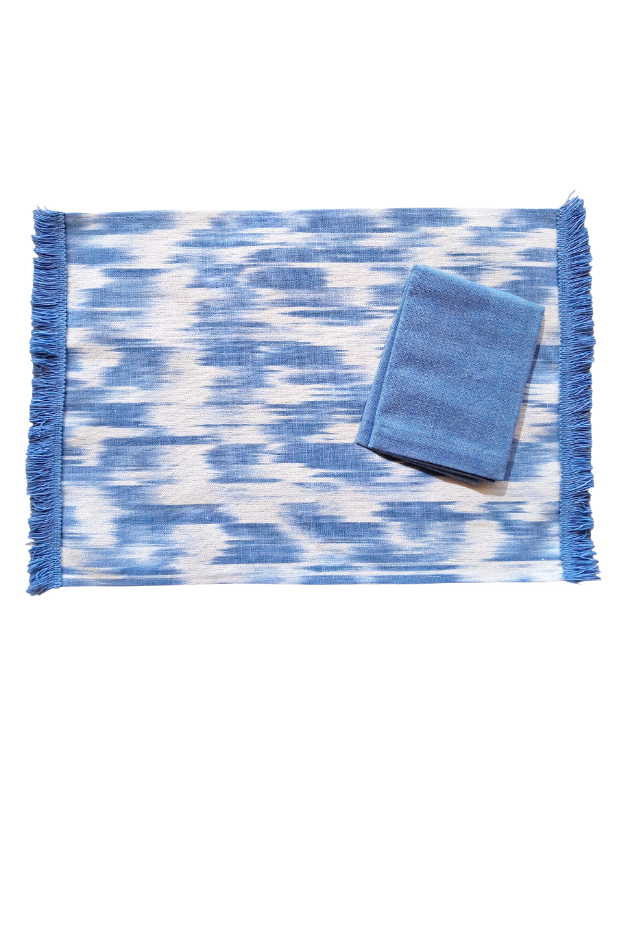 Individual serrell tela Mallorquina 107 Blau Cel - Imatge 2