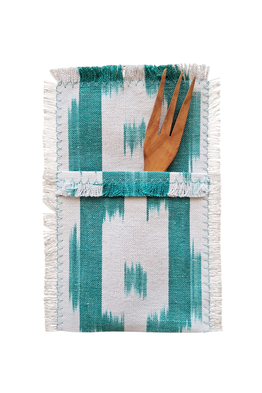 Besteckhalter Stoff 104 turquoise