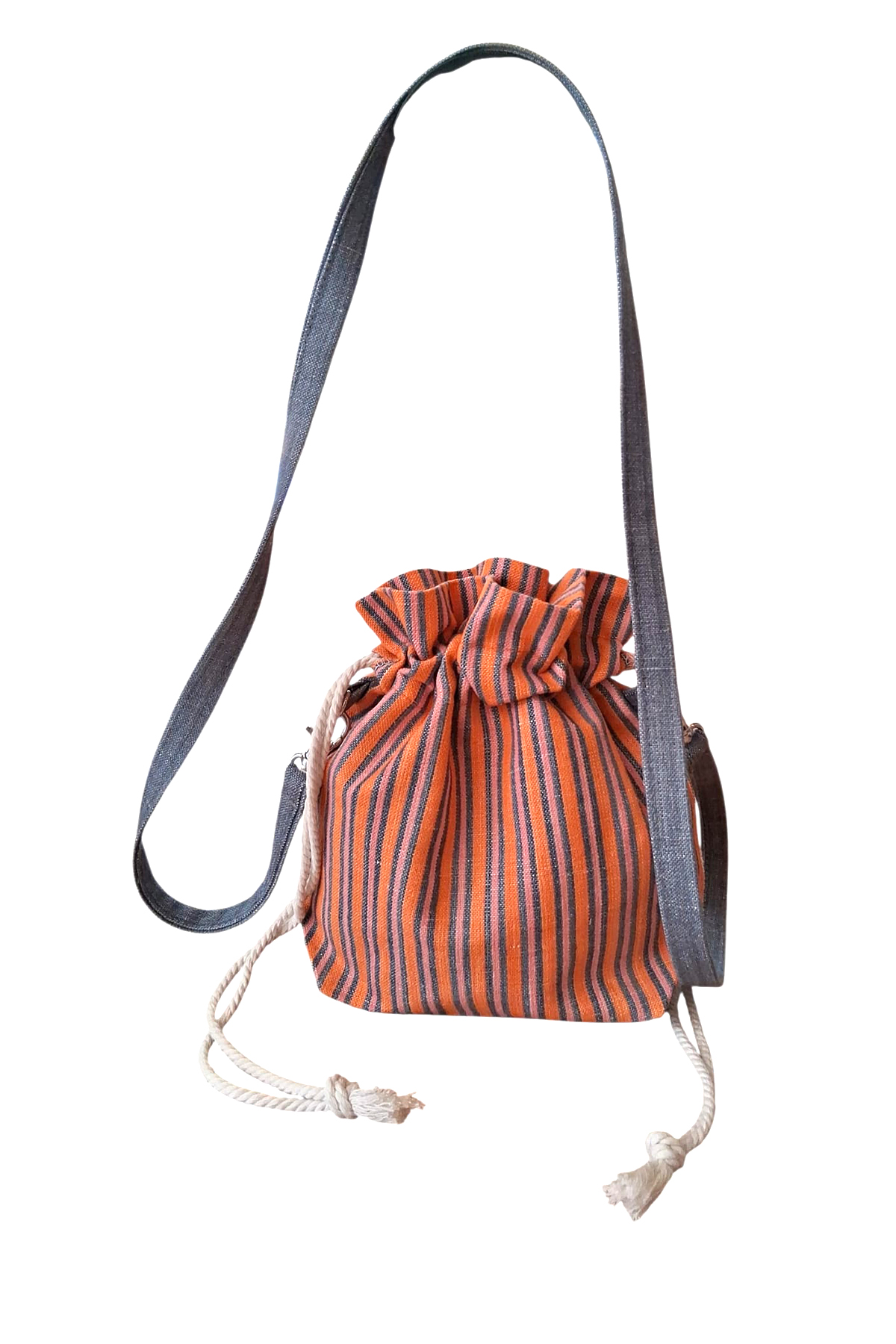 Beuteltasche  mallorquinischem Ikat-Stoff 233